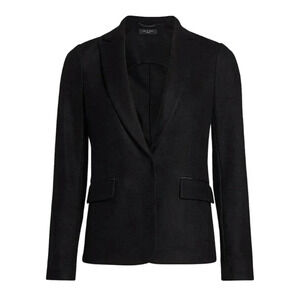 Rag & Bone Black Lexington Luxe Wool Blazer Jacket Size 2